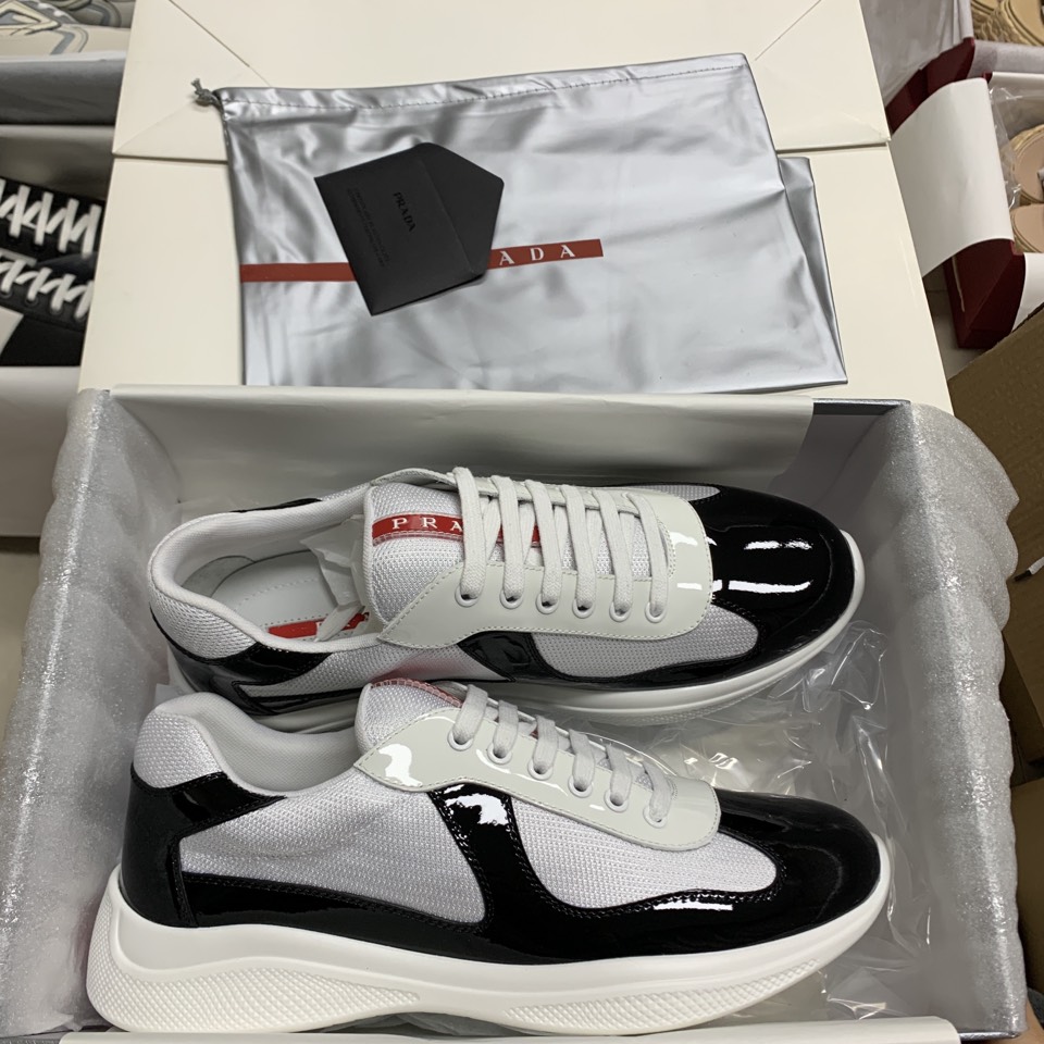 Prada America's Cup sneakers Low Top Black White Size: 35-47